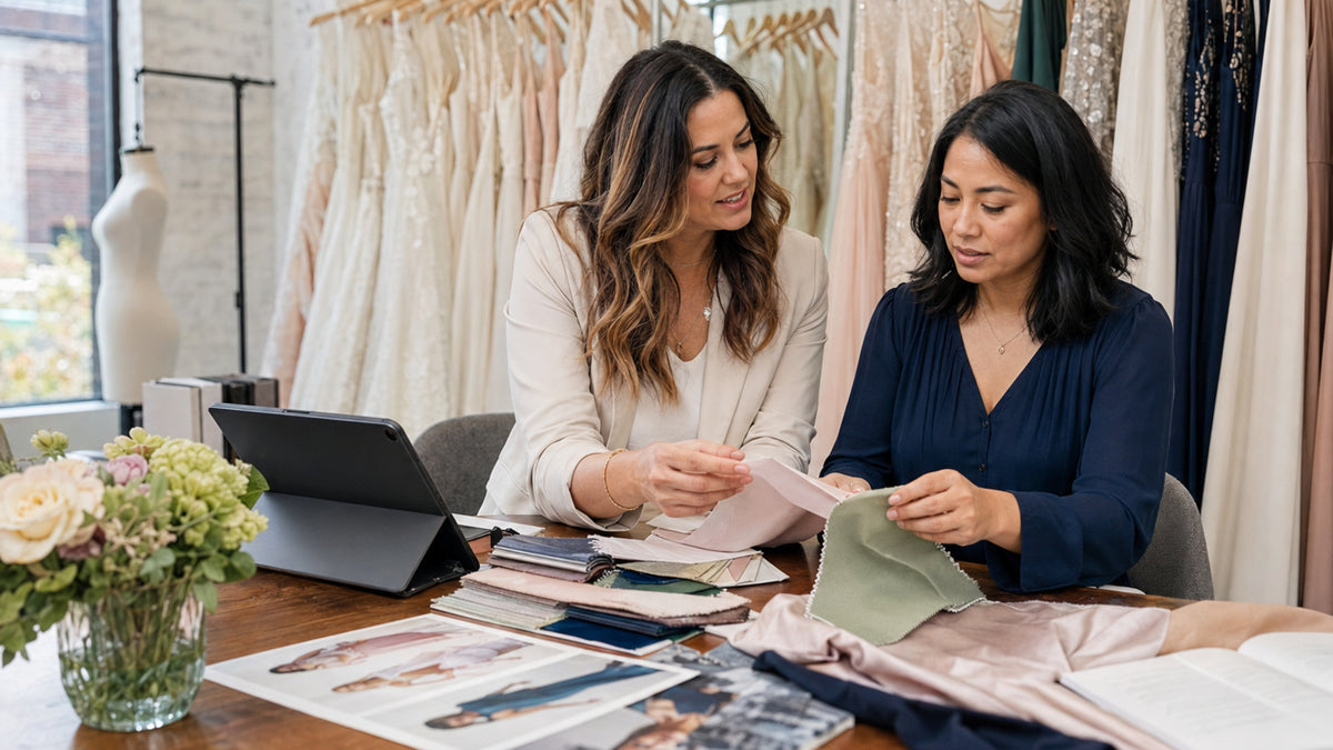 Business consultation for bridal and formalwear products
