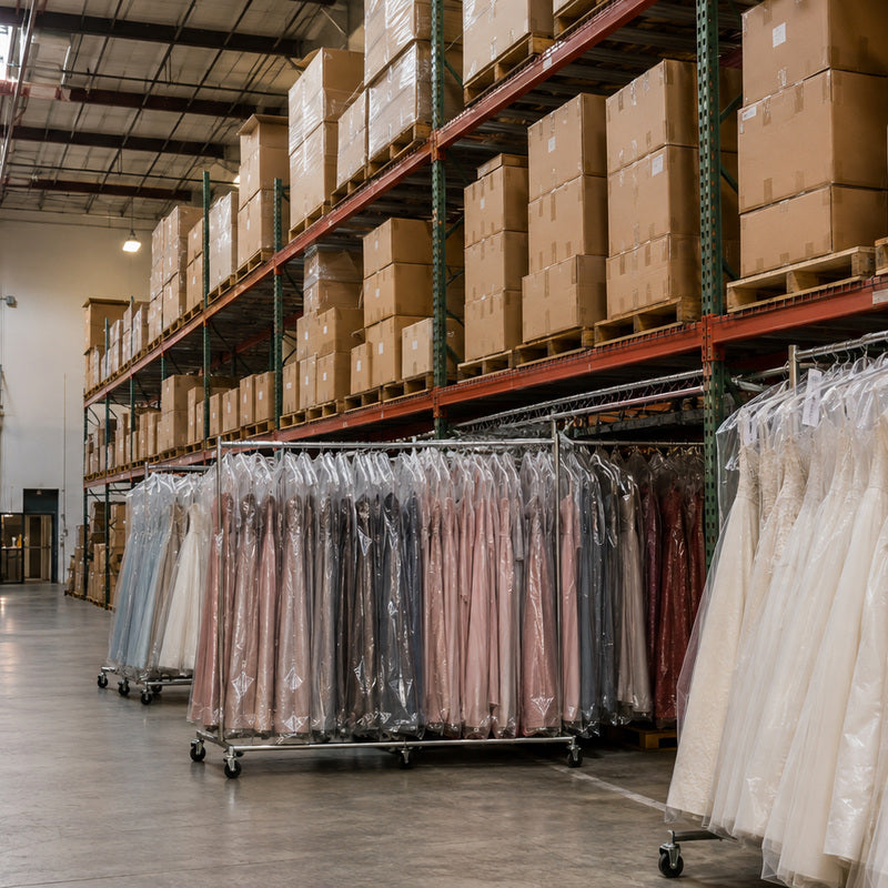 U.S. bridal and formalwear inventory warehouse for retail fulfillment