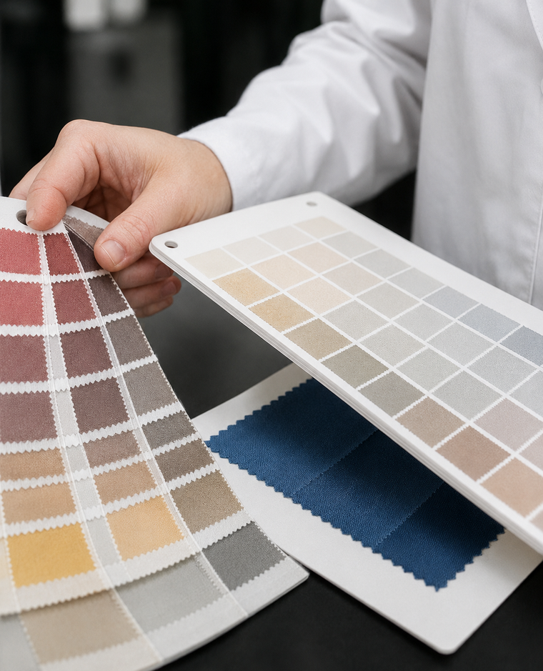 Fabric color consistency testing